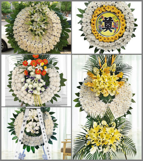湖北襄阳市南漳县薛坪镇杜冲村花圈速递